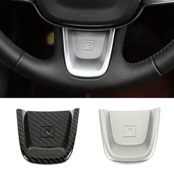 For Volvo XC40 2018-2025 Steering Wheel Switch Button Frame Cover Trim Carbon Fiber Color Silver ABS Sticker