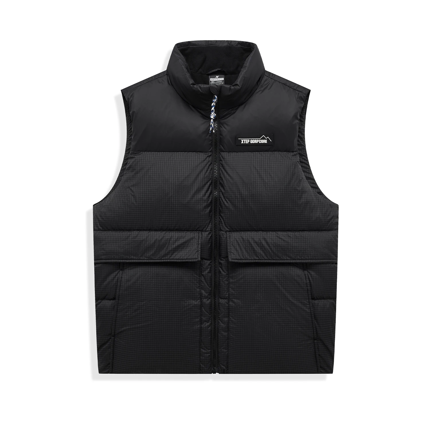 Xtep Down Vest For Men And Women 2024 Autumn Soft Coat Trendy Retro Comfortable Tops 876327260145