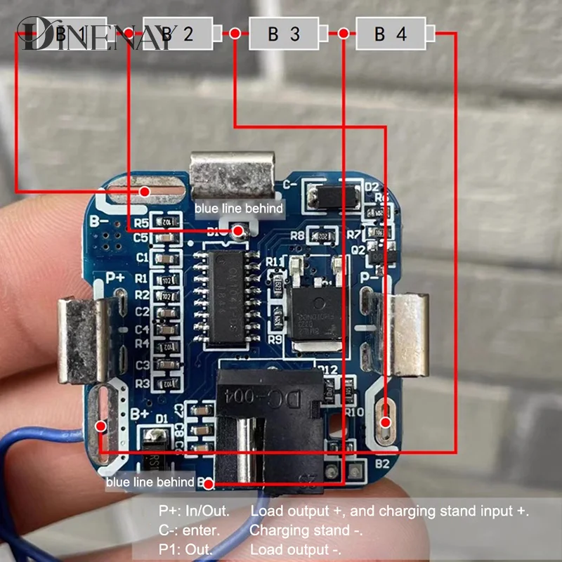 Nowy 4S BMS 14.4V bateria litowa wiertarka elektryczna elektronarzędzie płyta ochronna płyta ochronna ochrona przed przeładowaniem ręczny