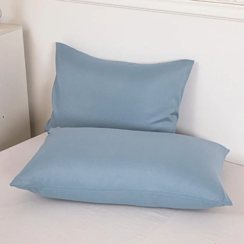 1Pcs Bed Pillowcase Solid Color Comfortable Pillow Cover For Bed Throw Car Sofa Cushion Cover Home Pillow Case 48x74cm