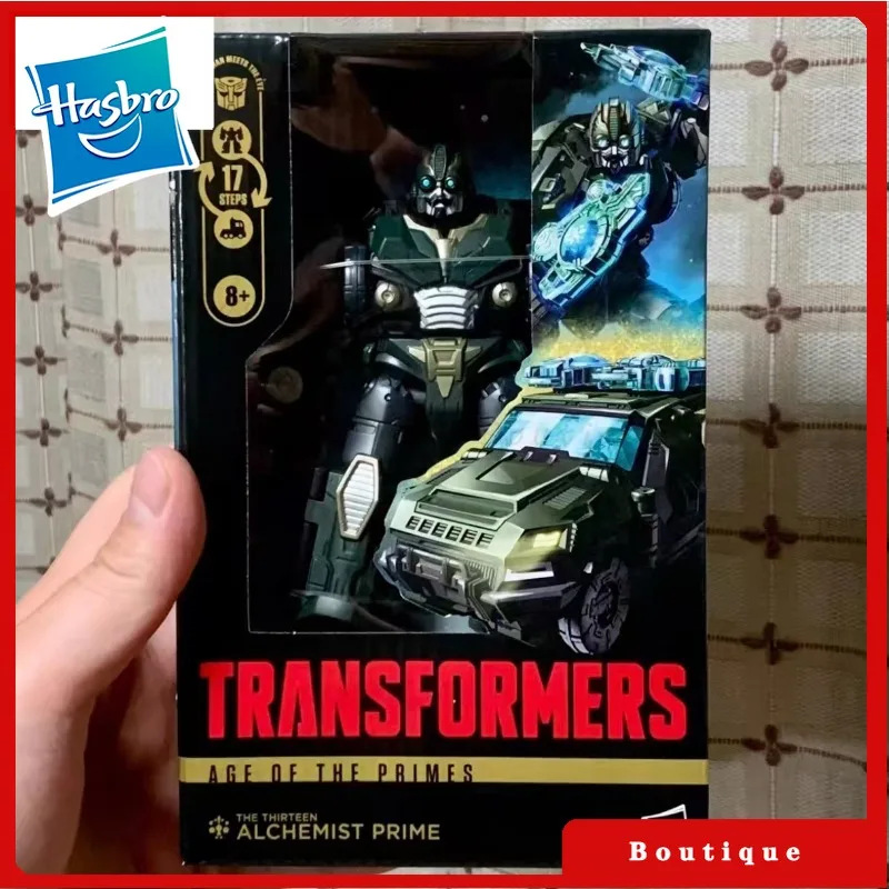 

In stock Hasbro Transformers toysAge Of The Primes Alchemist Prime Action Figure Robot Toy Collectibles Gifts Hobbies