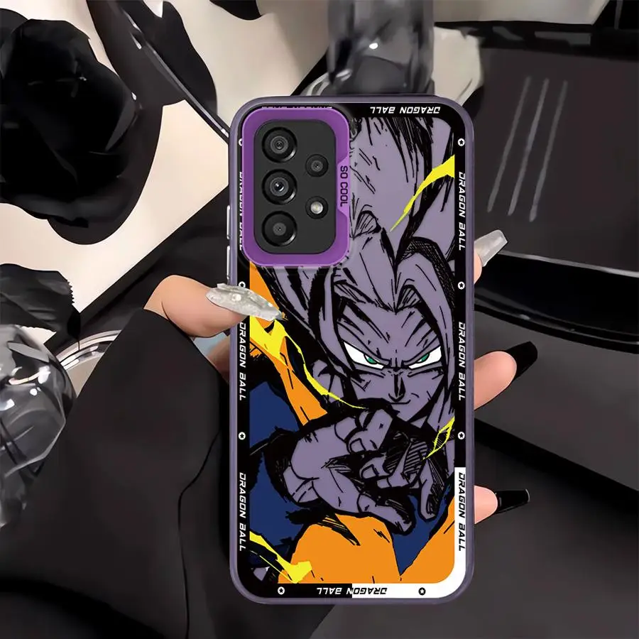 اليابان أنيمي DBZ حافظة رائعة لسامسونج غالاكسي A35 A26 A31 A17 A20s A24 A25 A21s A23 A15 A16 A11 A12 A32 A34 A36 A13 A14 عودة