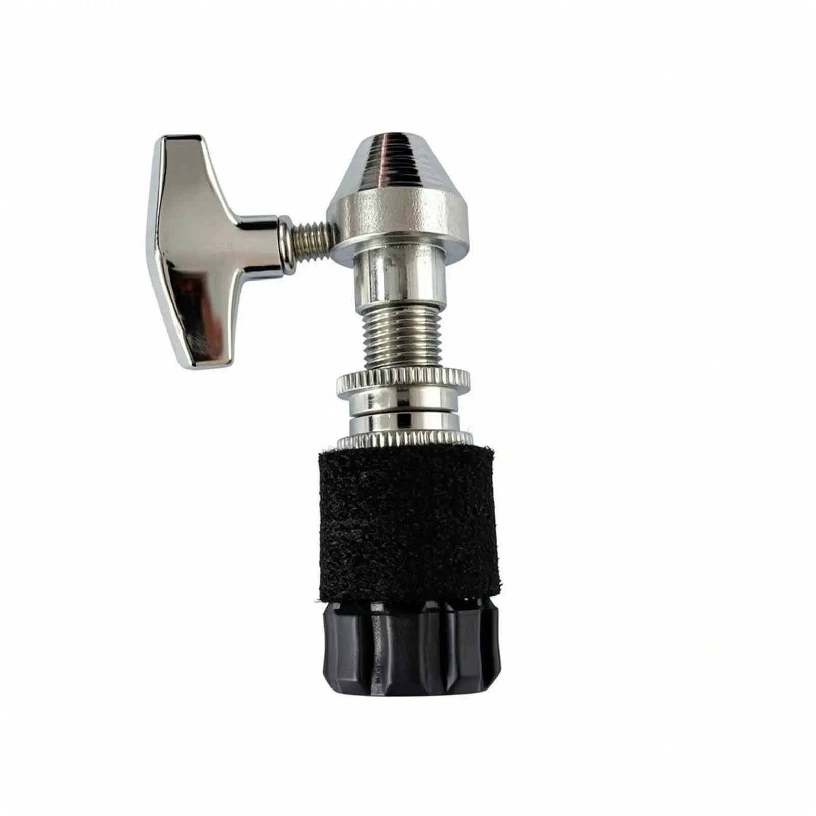 Steel Hi Hat Clutch 6 Pack Cymbal Fastening Screw for Drum Set Percussion Hardware with Protective Cloth Sleeve for Cymbal Stand