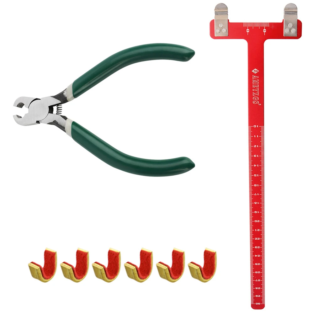 Portable T Square Bow Ruler + Nocking Buckle Pliers Set Lightweight and Adjustable Suitable for Compound for Recurve Bow