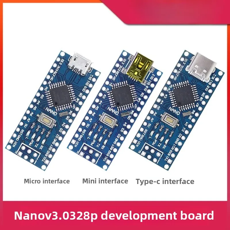 ATMEGA328P Development Board Compatible with Arduino Nano V3.0 MCU Improved Version C Programming Motherboard
