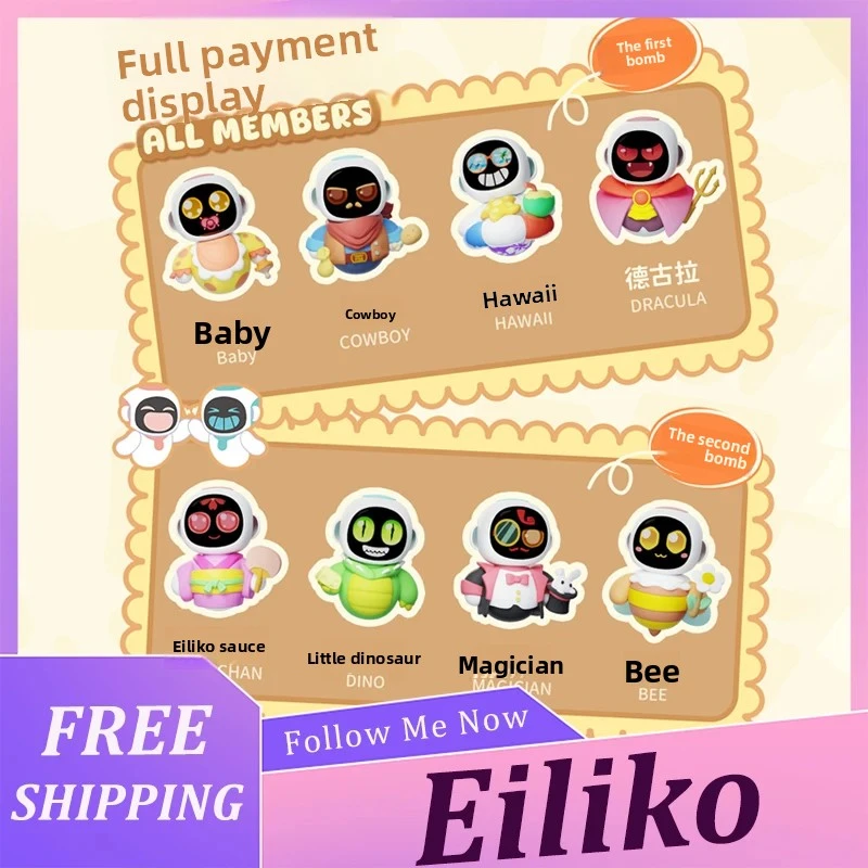 Eiliko's Swappable Themed Bodies SpinKit Comes (Only Replacement Parts,Without Eiliko) with 4 Themed Bodies Accessories Toys