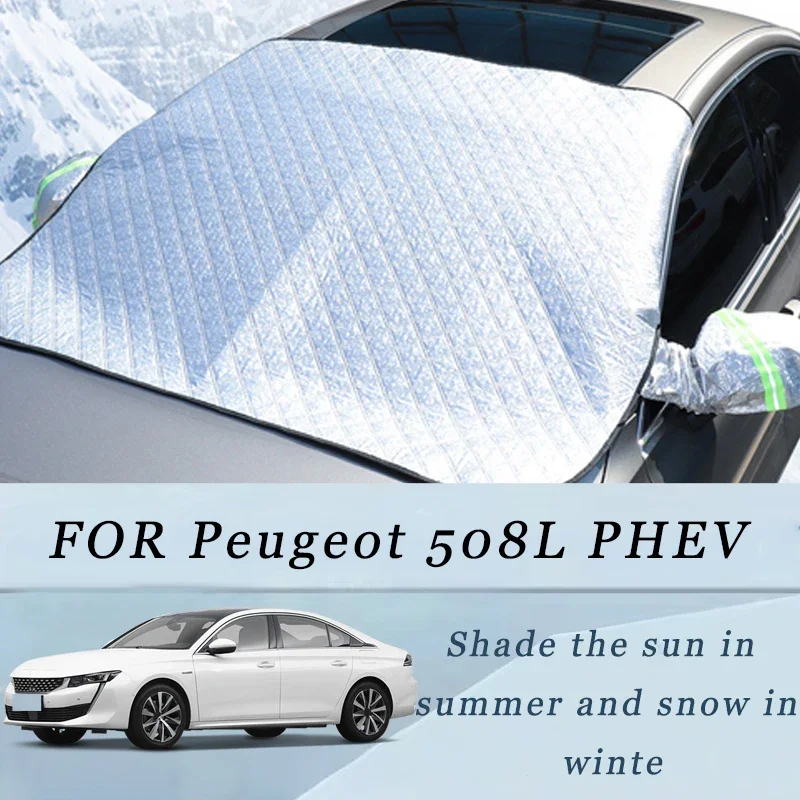 

Thickened Car Now Sunshade Windshield Cover With 5/9 Magnets UV Protection Anti Snow Sunlight For Peugeot 508L PHEV