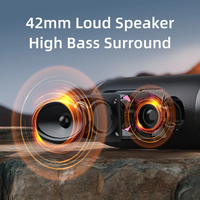 ZEALOT S76 50W Bluetooth Speakers Wireless Soundbar TWS HiFi Bass Support USB Disk Micro SD Card AUX