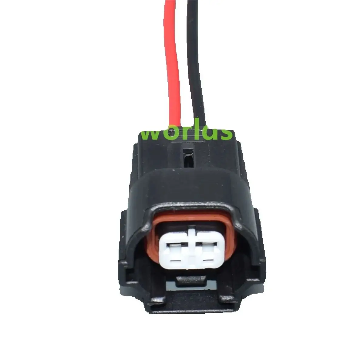 shhworldsea 2 Pin 2.2mm  Female Auto Connector Fuel Injector Plug with terminal block  06A973722 6189-0735 6189-0785