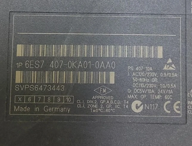 

Brand New Original 6ES7407-0KA01-0AA0 6ES7407-0KR02-0AA1 Warranty One-year Fast delivery
