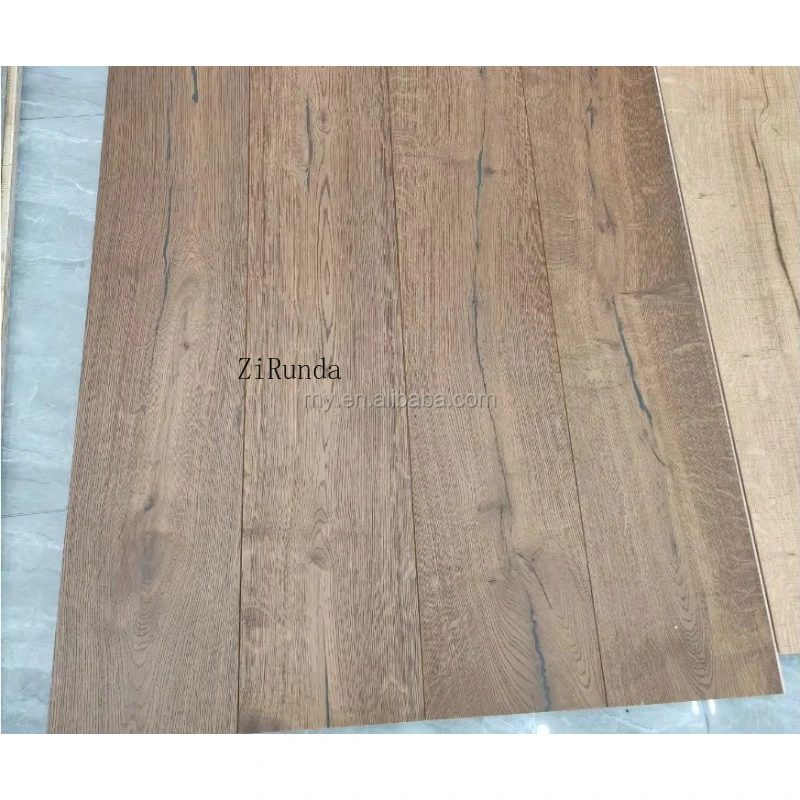 맞춤형 전통 참나무 바닥재 220/240/260mm 폭 러스틱 웨어 모던