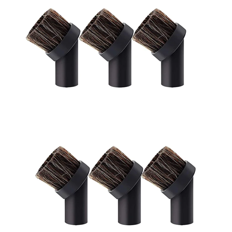 A83X-6 Pieces Vacuum Cleaner Attachment Soft Horsehair Bristle Dusting Brush Vacuum Replacement,Cleaning Tools,Inner Dia 32Mm