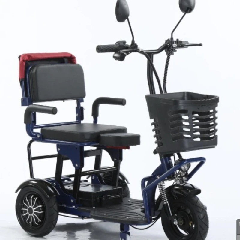 New electric tricycle - compact, lightweight mobility scooter for seniors and home use