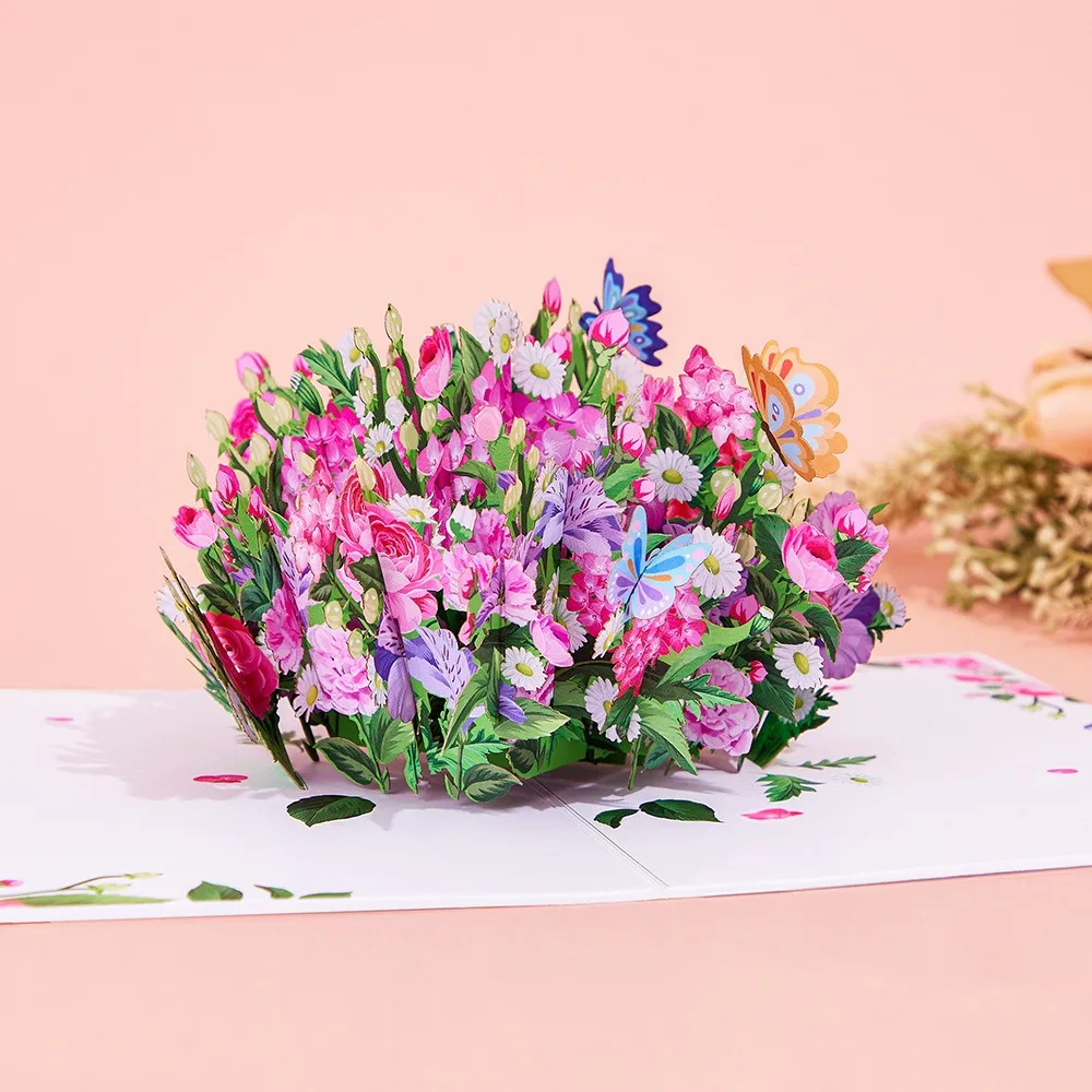 Explosive Mother's Day 3D Greeting Card Goddess Festival Universal New Holiday Blessing Message Card Stereo Card