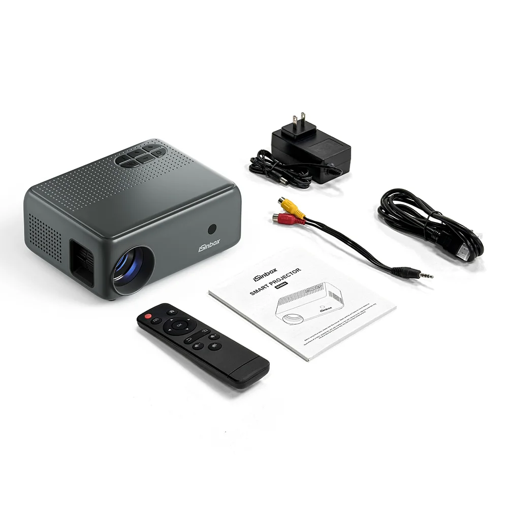 iSinbox Mini Android12 Projector 4K Native 720P Ondersteunde Draagbare Filmprojector Verstelbare Hoek Smart Video Beam BT5.0 WiFi6