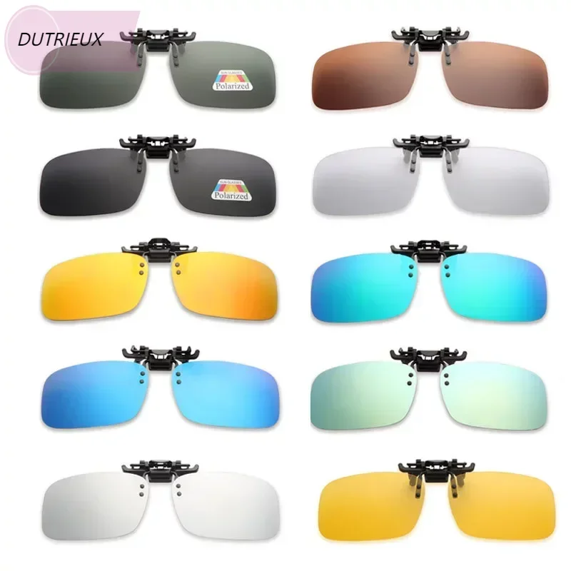 Polarized Sunglasses Clip Car Driving Glasses For Myopia Glasses 180° Upturn Night Vision Glasses For Most Drive Fishing