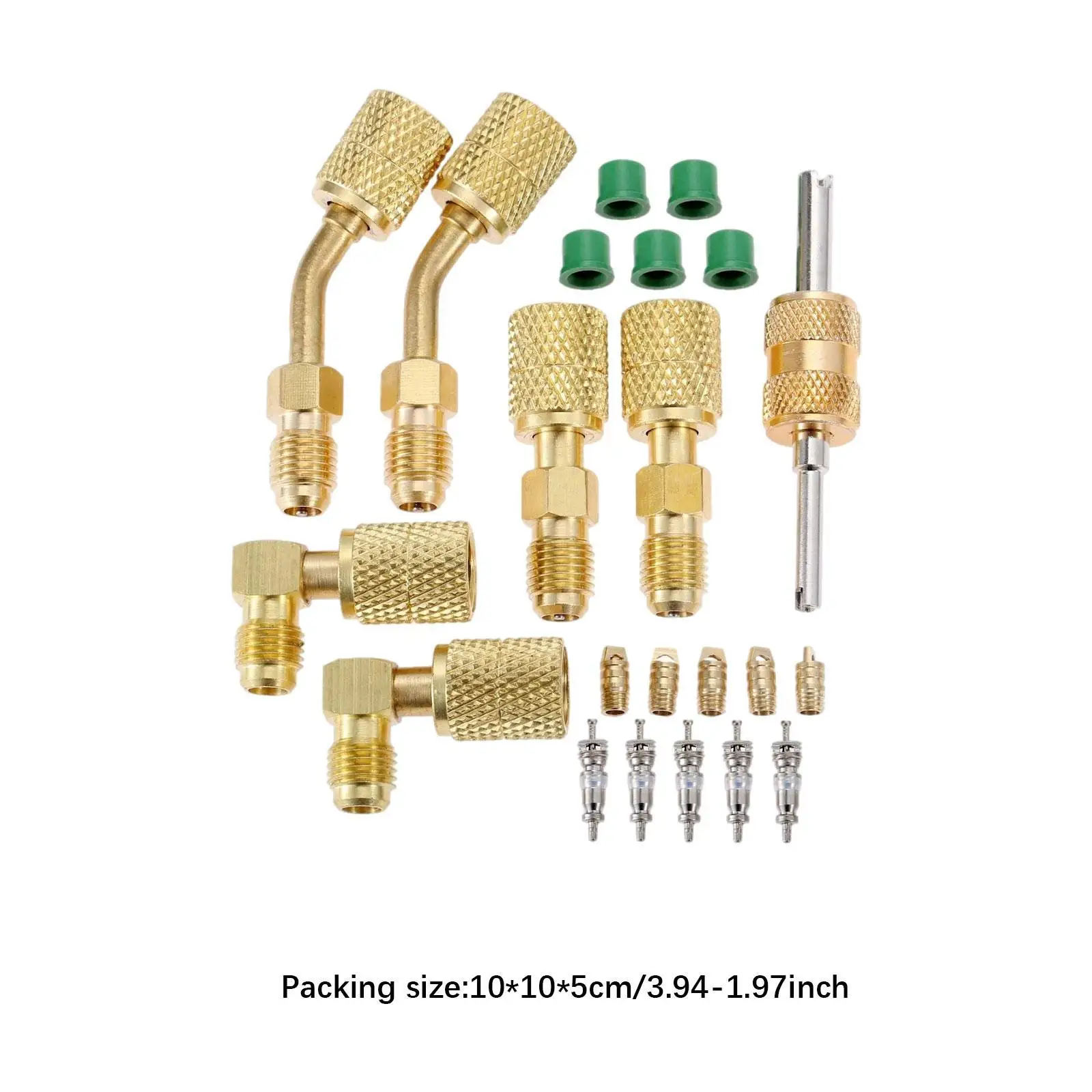 R410A Adapters Kit Praktisch Los het lekkageprobleem op voor Mini Split-systeem Vervang accessoires voor HVAC-koelservice