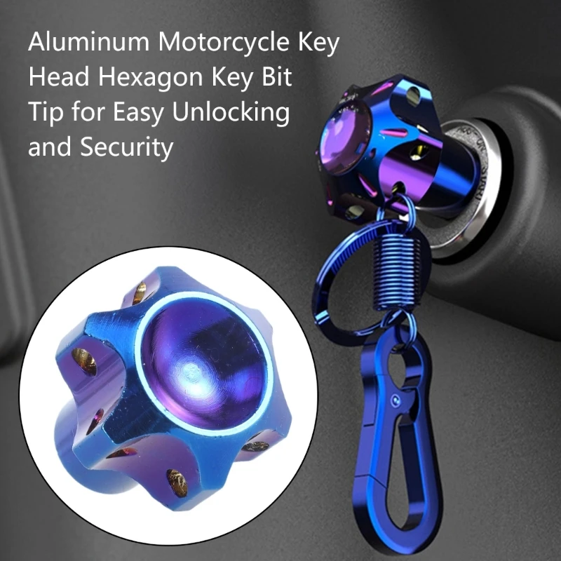 652F Enhancing Security Motorcycle Key Head Component Fitment Easy Locking Mechanism