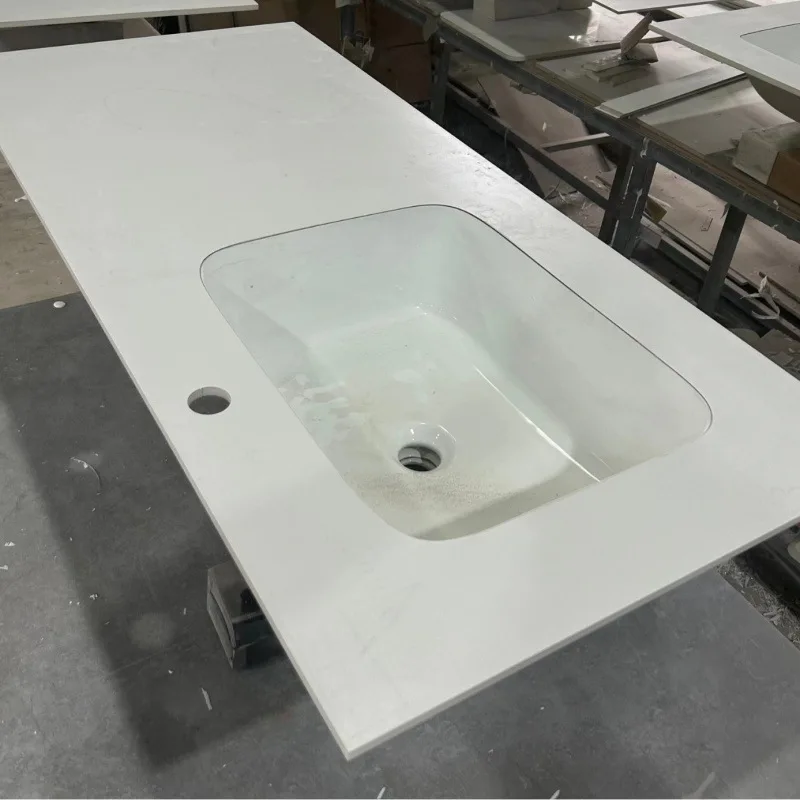 

Slate seamless ceramic integrated basin washbasin cut corner bathroom counter basin face wash toilet washbasin
