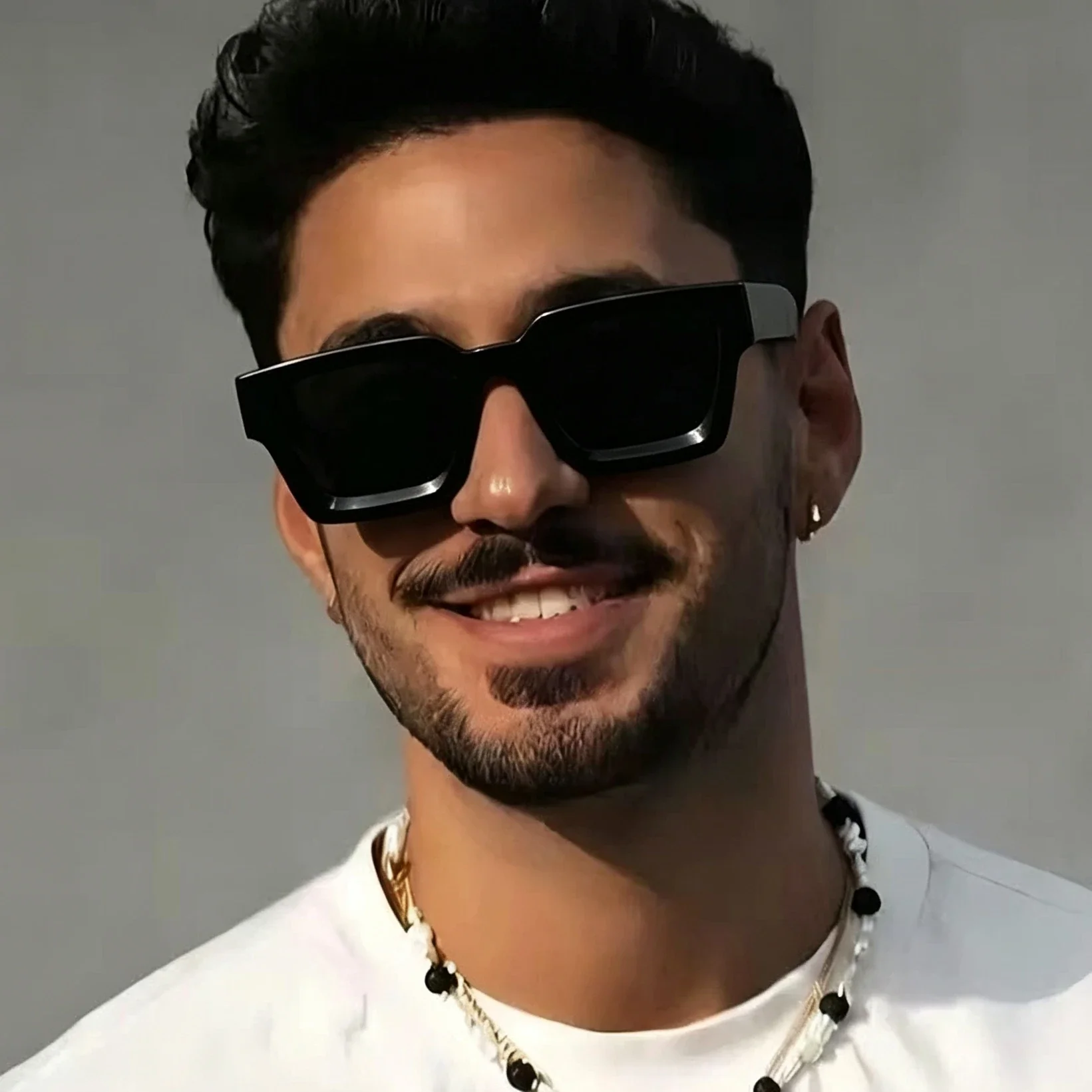 Classic Retro Square Sunglasses Fashionable Luxury Simple Frame Glasses Modern Men's And Women's UV400 Eyewear