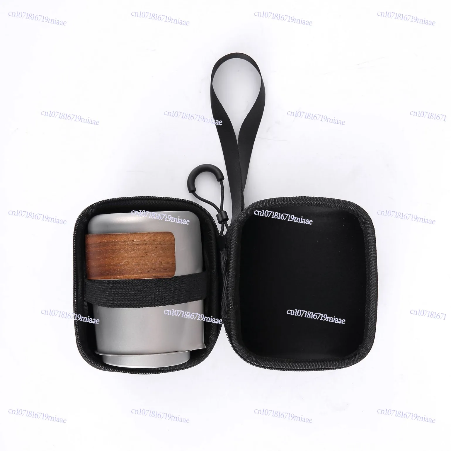 Titanium Alloy Portable Travel Tea Set Teapot Double-layer Teacup Outdoor Camping Tea Making Equipment Wholesale
