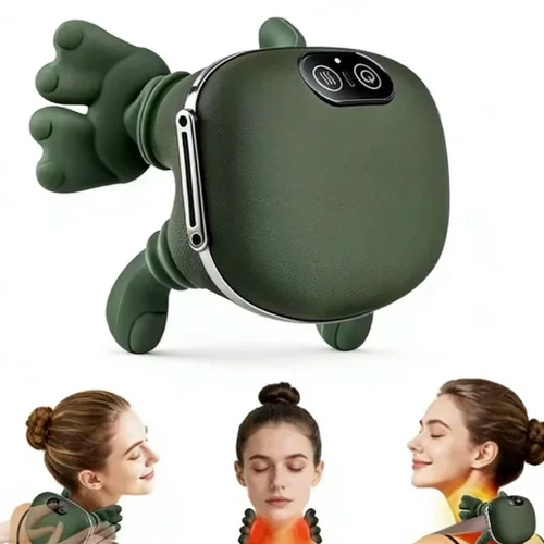 Masajeador eléctrico inalámbrico de tejido profundo para cuello y hombros, amasado, Trapezius Cervical, relaja los músculos, cuerpo y espalda