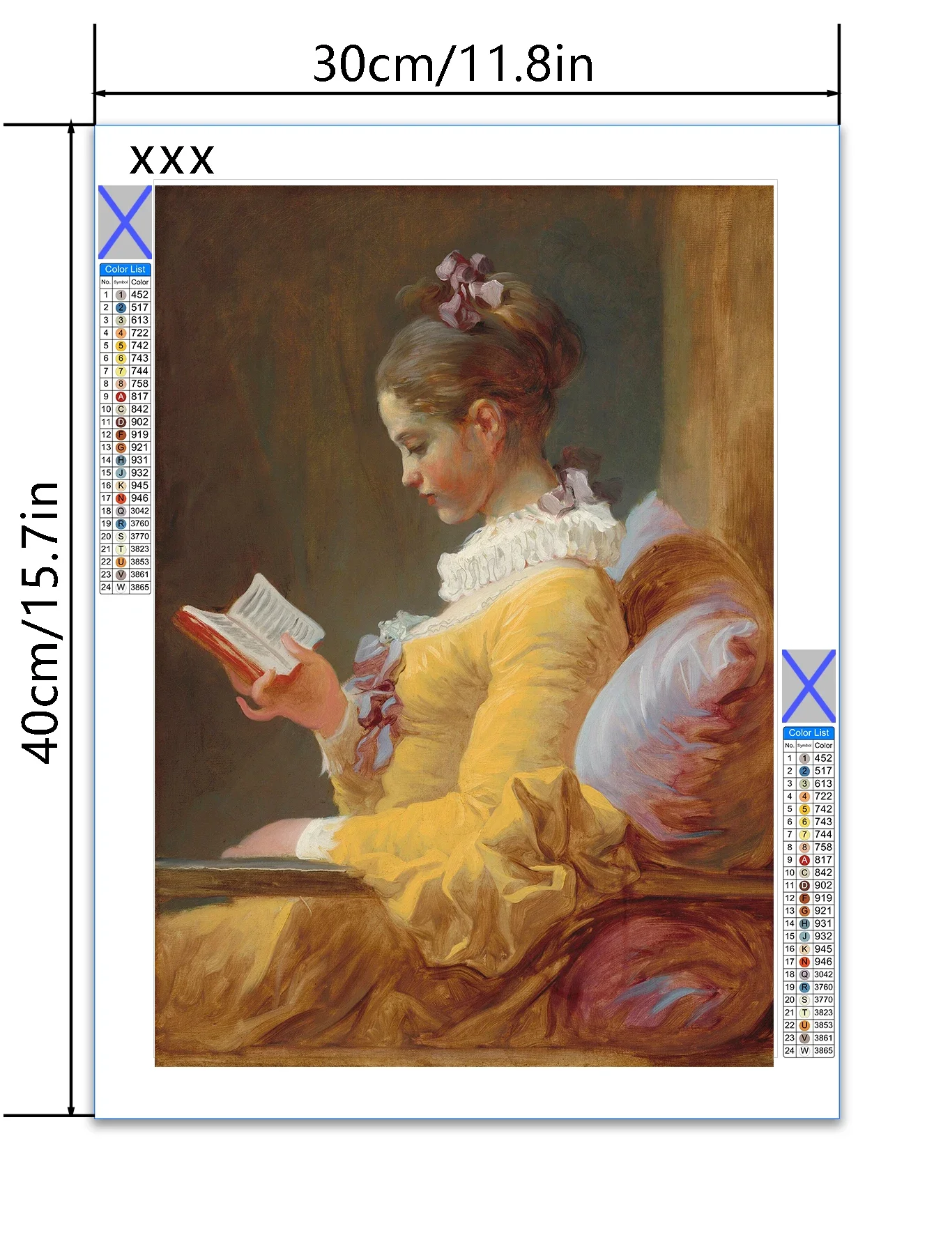 قطعة واحدة من لوحة الماس DIY لفتاة القراءة، مجموعة أدوات الرسم الماسي DIY، مناسبة للمعيشة المنزلية