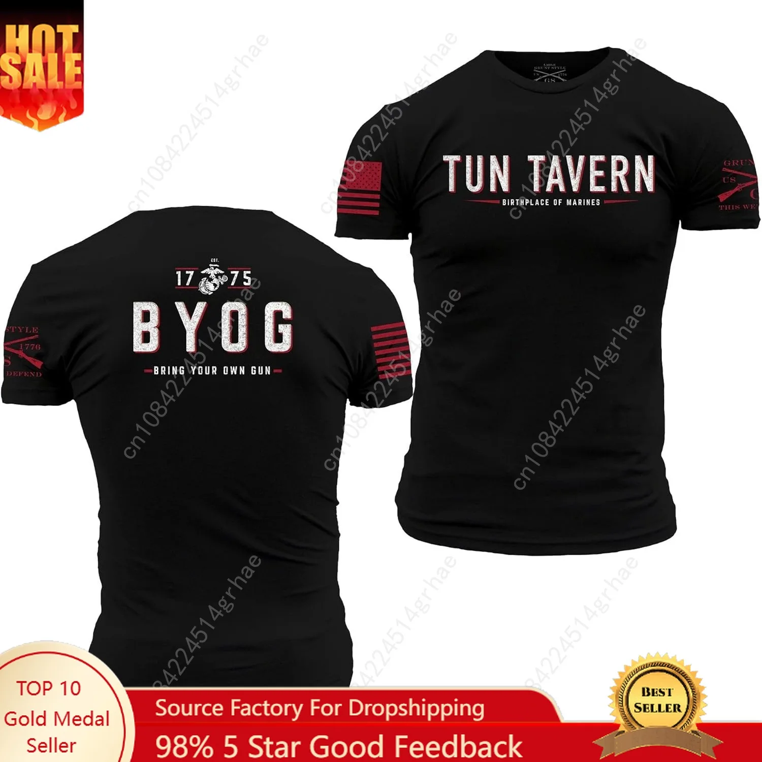 

Grunt Style USMC Tun Tavern B.Y.O.G Men's T-Shirt