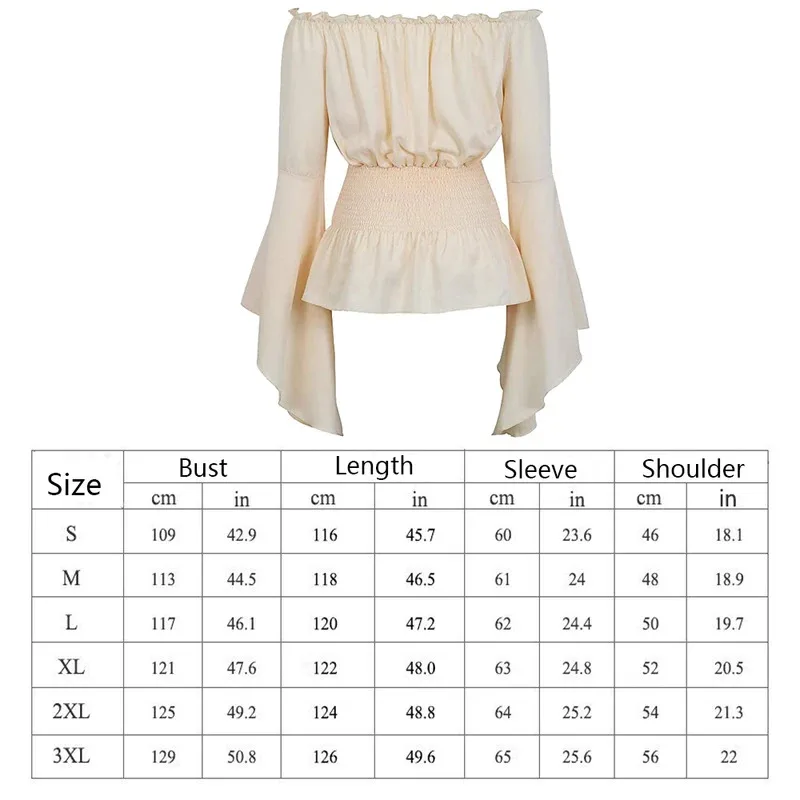 

ff34Средневековый средневековый ретро женский костюм Косплей Ренессанс Блузка Топы Корсет Пояс Юбка Пират Хэллоуин