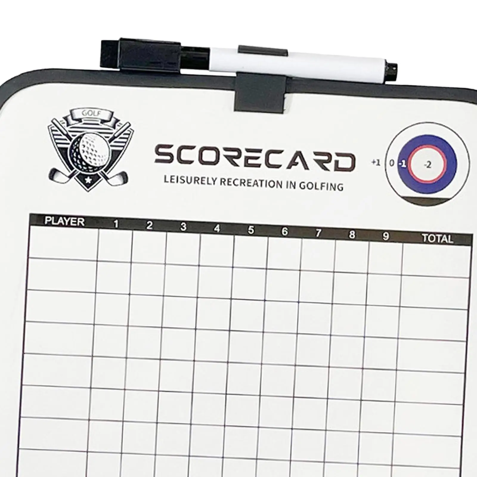 Golf Competition Scoreboard Hardboard Erasable Score Card Writing Board Golf Accessories for Golf Balance and Scoring - view 3