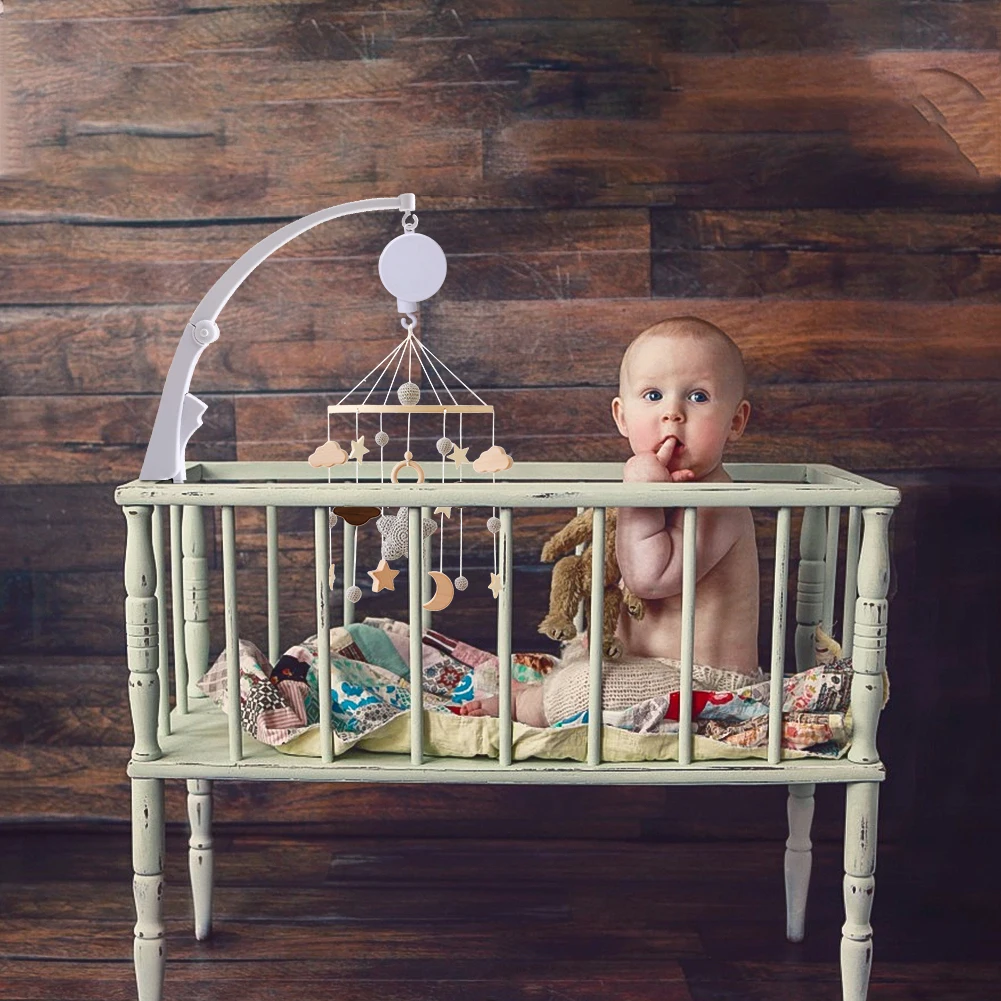 

For Crib Holder Baby Bed Bell Mobile Holder Newborn Hanging Toy Bracket Bed Bell Holder Stable and Flexible Infant bed Bel