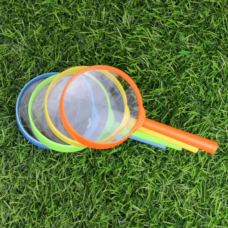 

3x Plastic Magnifying Glass Student Children Science Experiment Toy Magnifying Glass Reading Magnifying Glass 10pcs