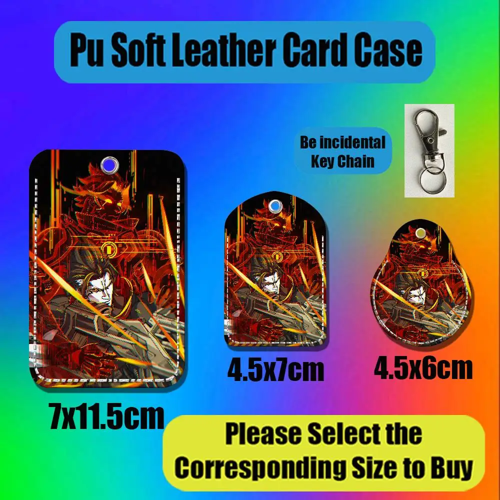 For Overwatch Lucio Emre Ramattra Roadhog Junkrat Tag Case Card Holder Keychain ID Badge Credit Bank Access For AirTag Case