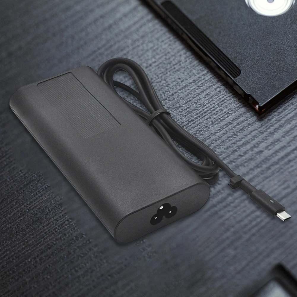 130W USB C Tipo C Adaptador de alimentação para laptop de viagem 20V 6,5A para Dell XPS 17 9700 9710 9720 9730 para Dell Precision 5550 5750 3560