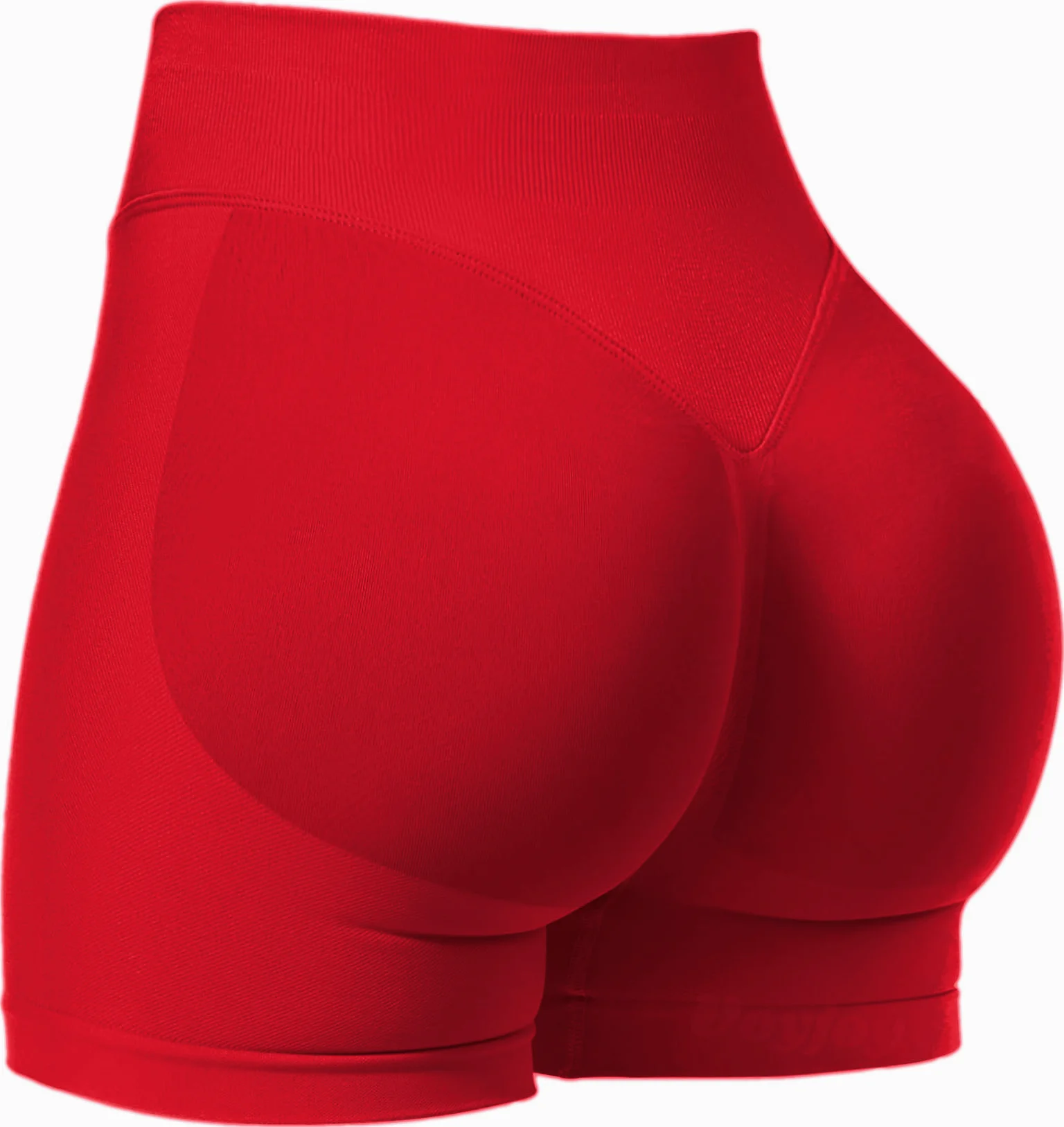 Pilates-Strickshorts, mittlere Intensität, Training, hohe Dehnbarkeit, pfirsichfarbene Hüften, keine unangenehme Linien, lässige Fitness