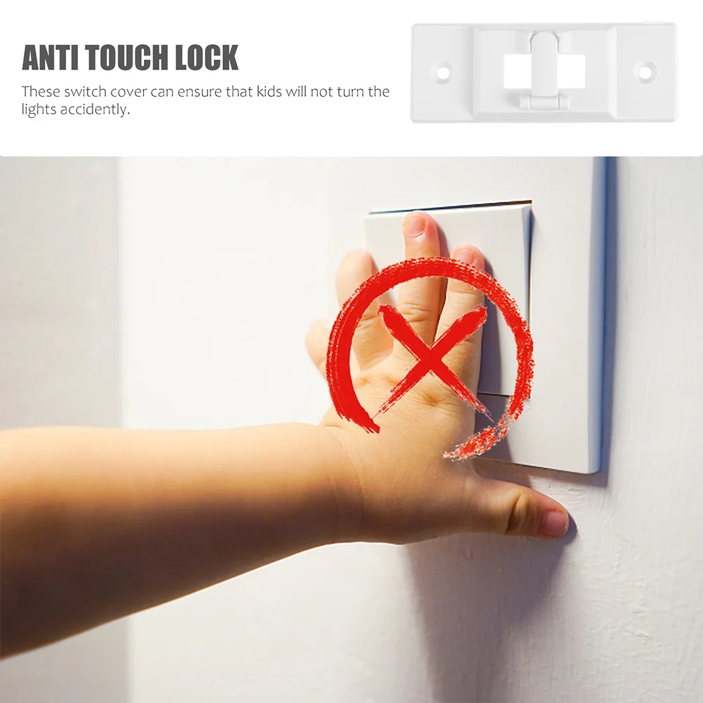 

5 Pcs 's Safety Switch Lock Light Guard Cover Locks Protection Cap Proof