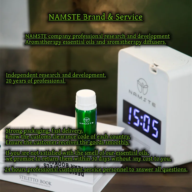 NAMASTE Diffuser Essentiële Olie Aromatherapie Machine Essentiële Olie Parfum Serie Essentiële Olie Best Verkopende Gratis Verzending