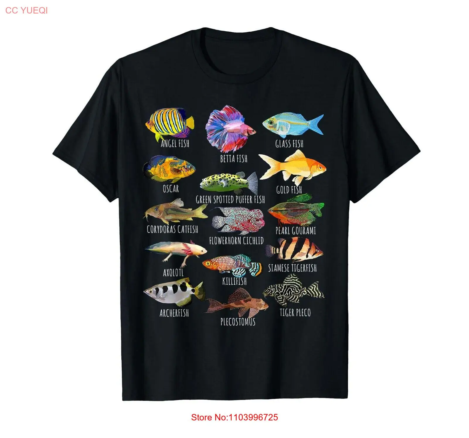 Fishkeeping Fish Species Biology Types Of Aquarium Fish T-Shirt