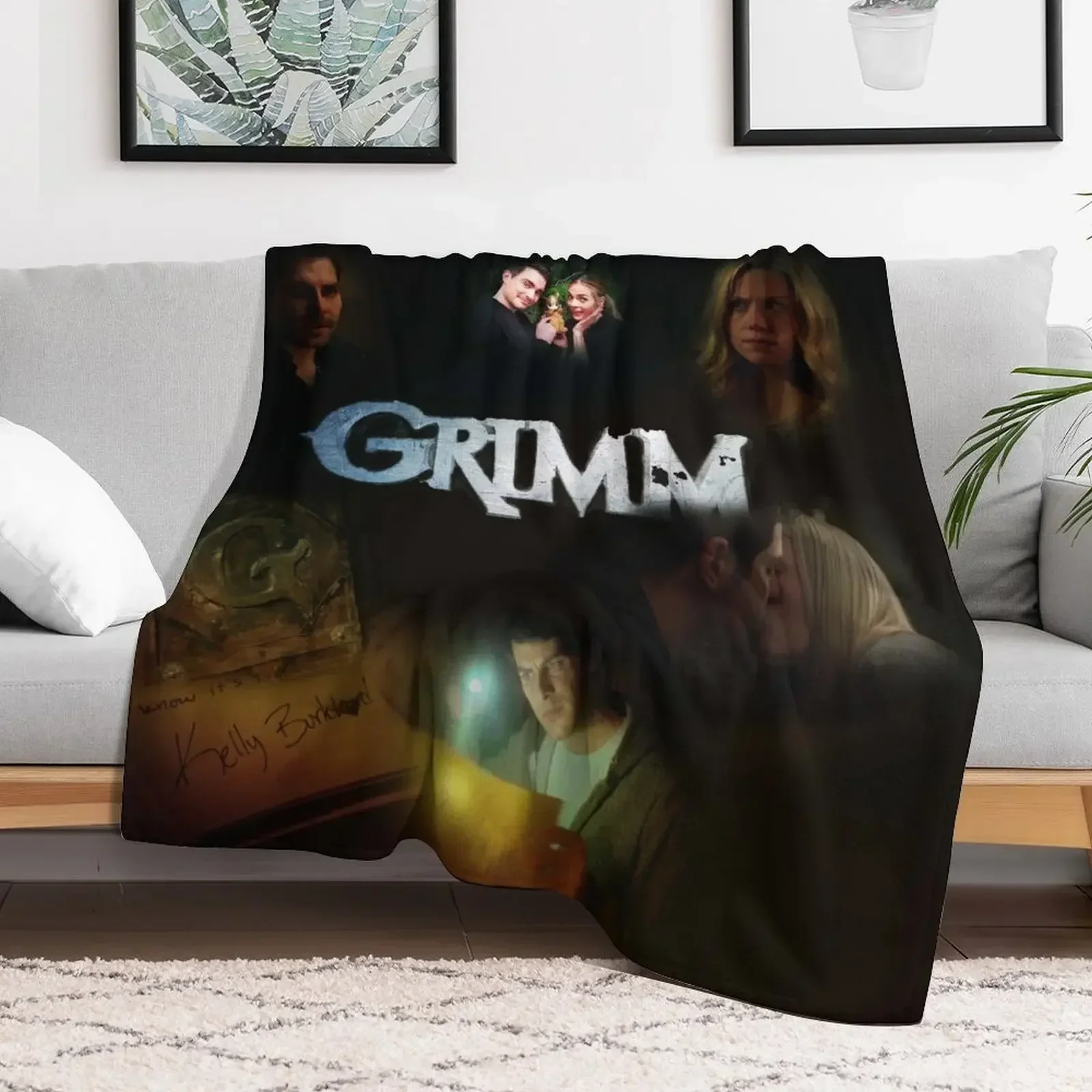 Grimm- Nick and Adalind Throw Blanket Thin Summer Blankets For Baby Flannel Blankets