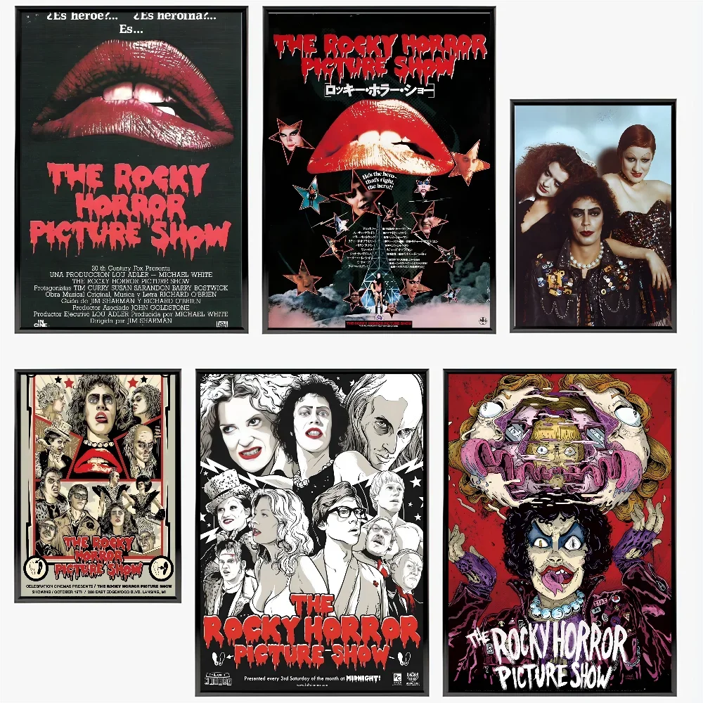 Póster de película The Rocky Horror, papel impreso para el hogar, sala de estar, dormitorio, entrada, Bar, cafetería, decoración de pintura artística, 1 ud.