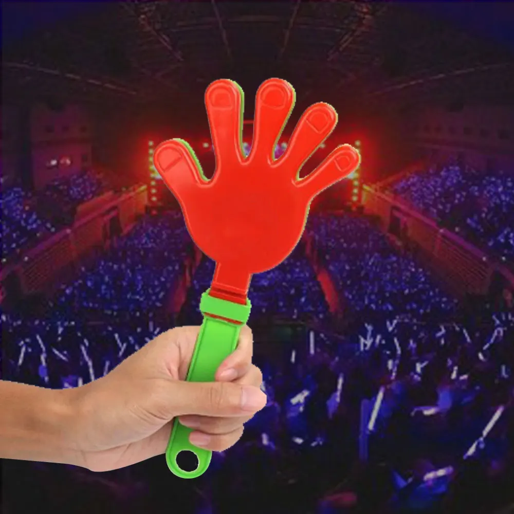 1Pc 19cm Fashion Colorful Hand Clapper Concert Party Cheerleading Cheering Props Children Small Clap Your Hands Clapping Toy