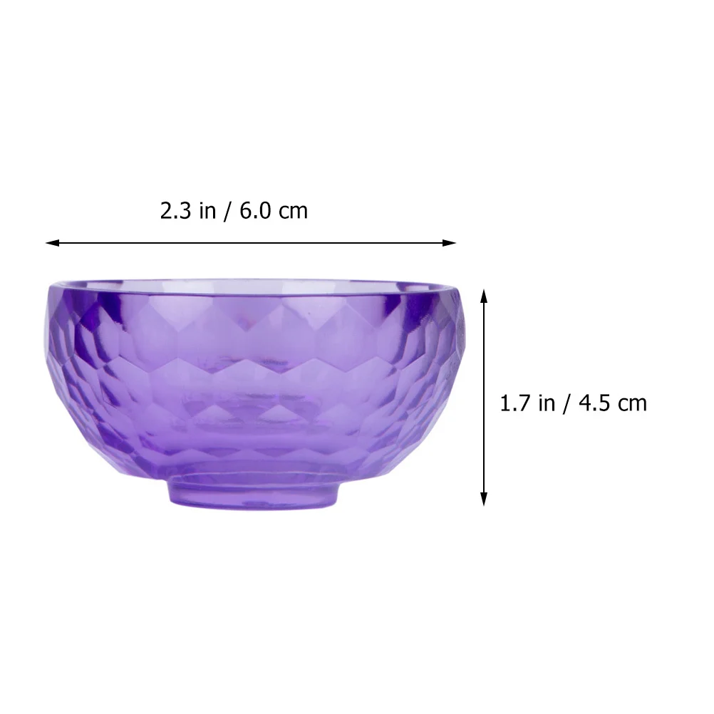

5Pcs Facial Mask Mixing Bowl Acrylic Crystal Skincare Bowls for Essential Oils Clay Mud Mask Holder Lightweight Portable Beauty