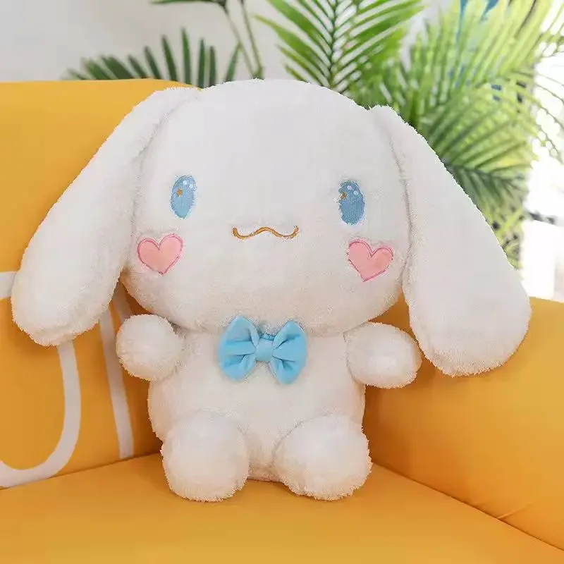 2024 nuevo Sanrio Kawaii Cinnamoroll perro juguetes de peluche almohada Animal relleno comodidad muñecas suaves dibujos animados niños Festival de Navidad Friendgift