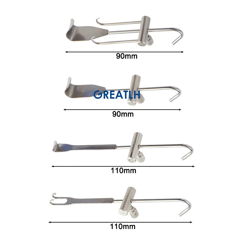 GREATLH Plastic Pull Hooks Orthopedic Retractor Cloth Towel Clamp Forceps Plastic Instrument Stainless Steel