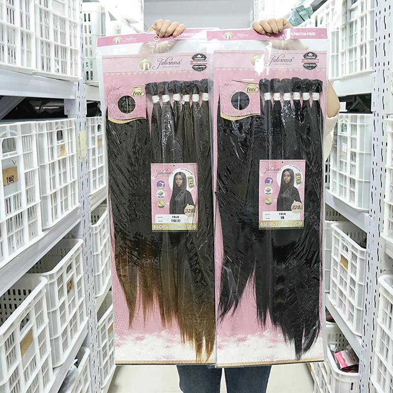 

Protein Organic High Quality Ombre Weave Bundle Packet Hair With Closure Kanekalon Single Weft Synthetic Weft Hair Extensions