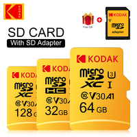 Kodak Memory Card 32GB 64GB A1 UHS-I 32GB/64GB/128GB/256GB Micro SD Card U3 Flash TF SD Card for Camera / Smart phone / Game