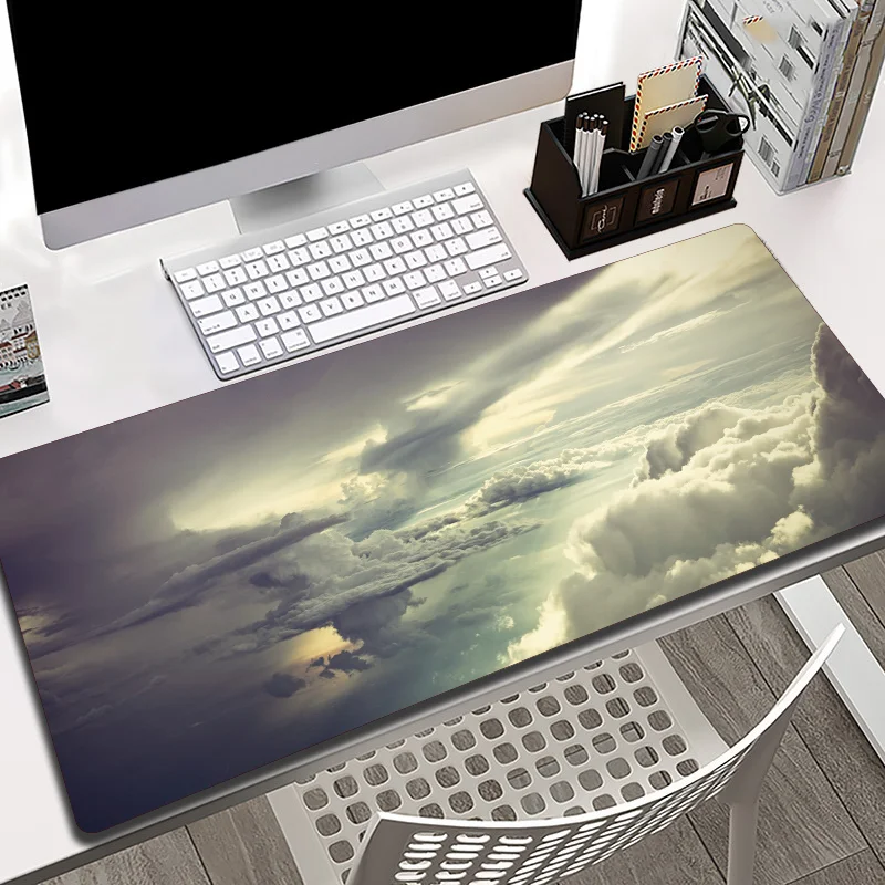 GuJiaDuo 800x300mm Large Size Clouds Art Mouse Pad Anti-slip Waterproof Notebook Keyboard Table Desk Mat Game Stuff Accessories