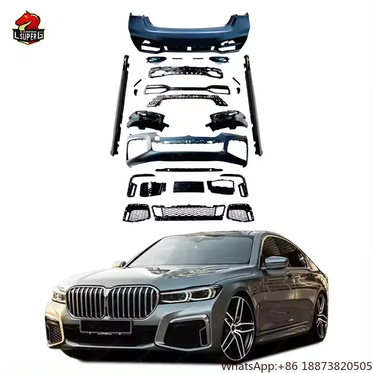 

Plastic Body Kit For 7 Series G12 LCI Upgrade MT Style bodykit Accessories Car Bumpers Side Skirts grille