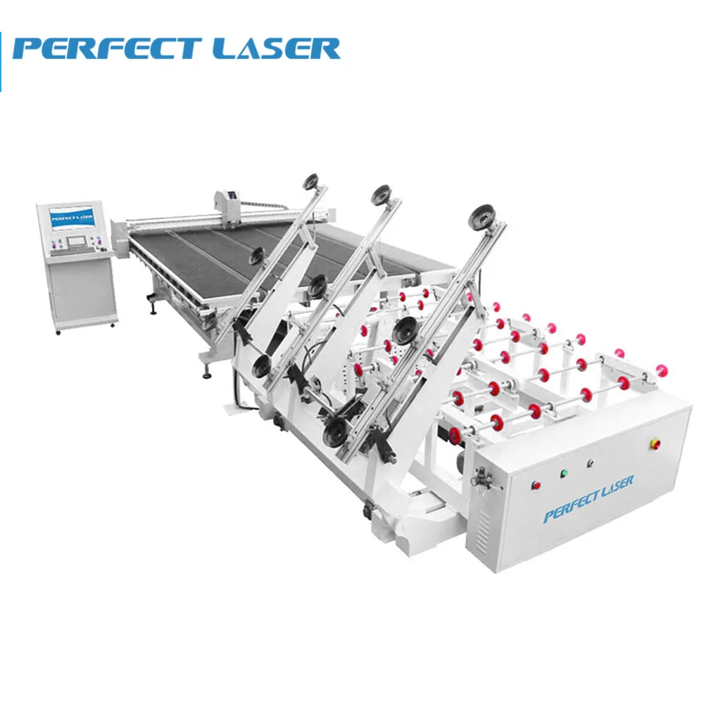 Perfect Laser Glass Cutting Machine 7000x1500mm Auto Uploading Large Proffessional Glass Cutter Full Production Line