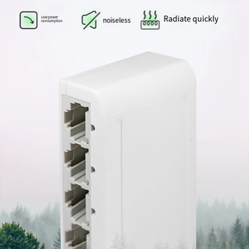 5 Port Data Switch,Network Hub,Desktop Ethernet Splitter,Plug & Play Shielded Ports Fanless Quiet-A68X